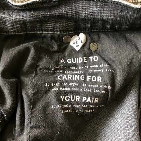 Madewell Cali Demi-Boot Jeans Black Wash 25 TALL - Picture 5 of 9